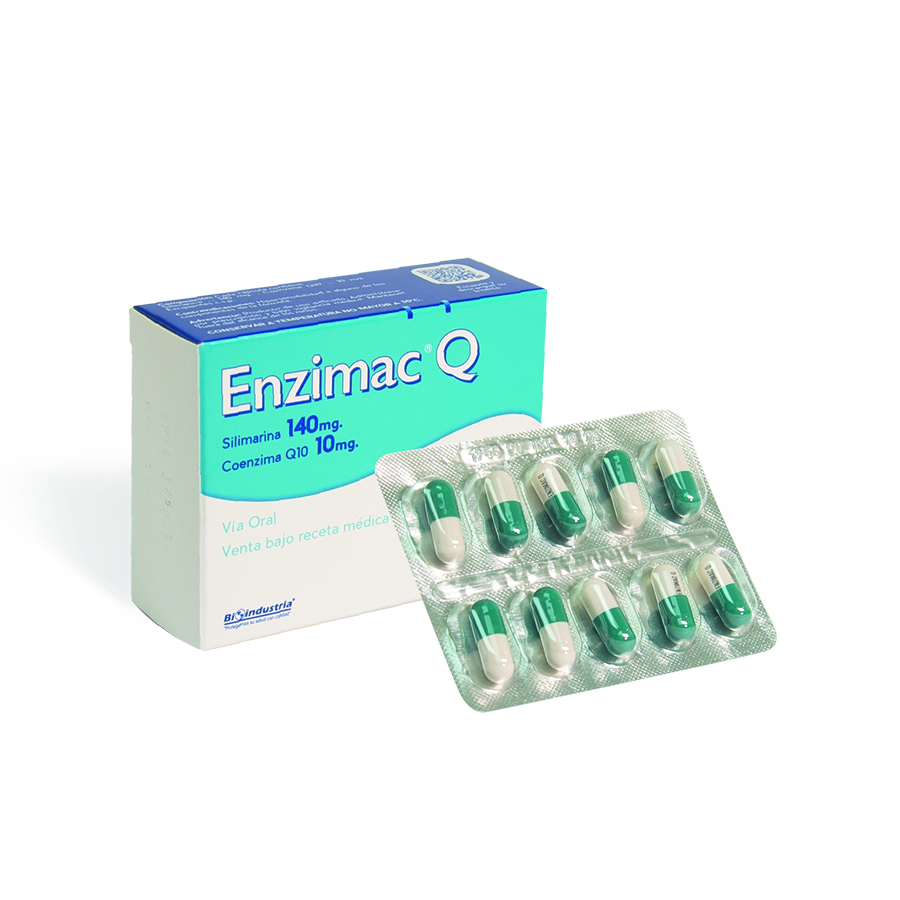 Enzimac 140mg bioindustria cápsulas 459472