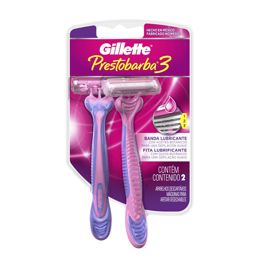 Afeitadora desechable gillette 3 mujer aceites botánicos 2 unidades 459487