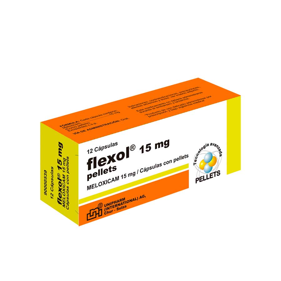 Flexol 15mg leterago - unipharm cápsulas 459820