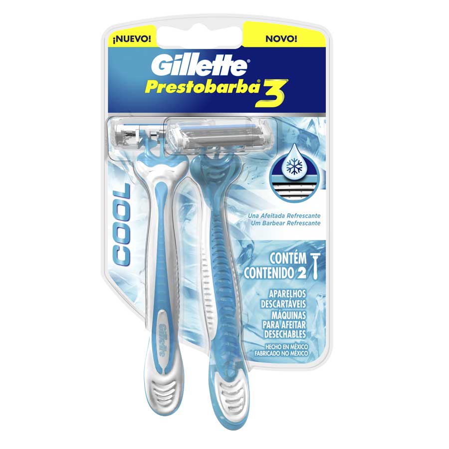 Afeitadora desechable gillette 3 cool 2 unidades 460152