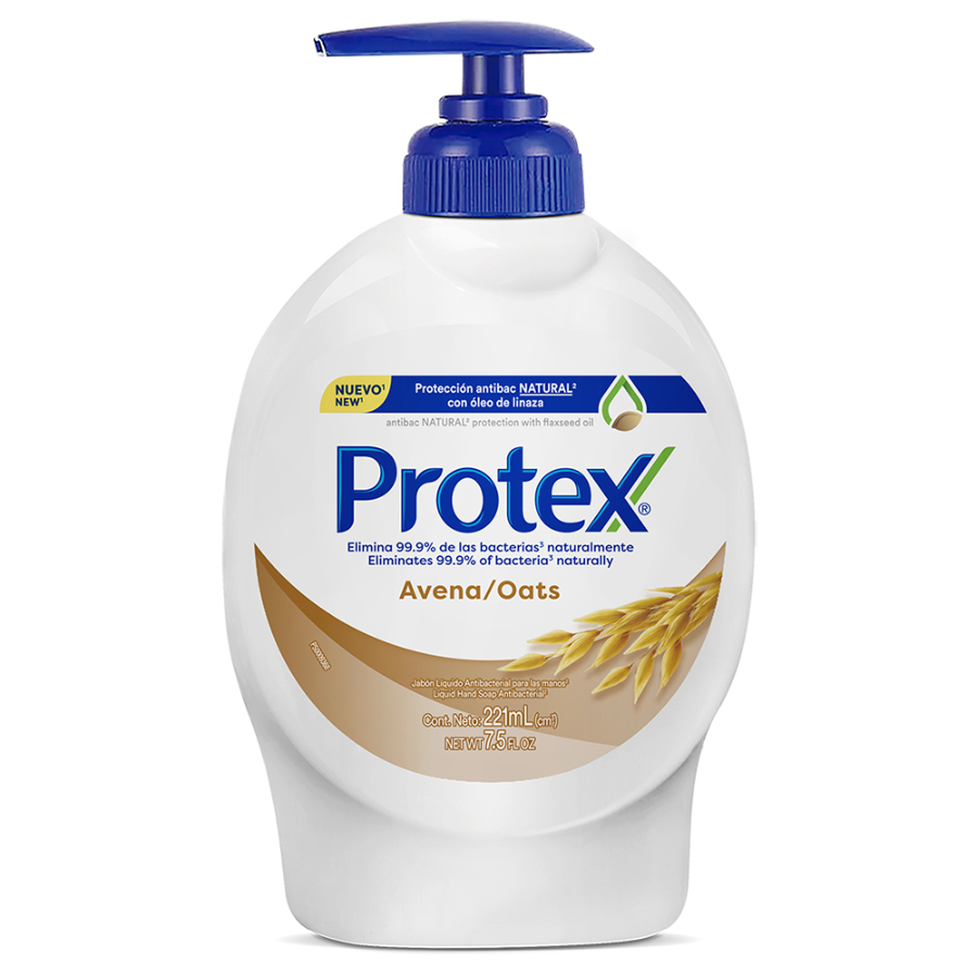 Jabón líquido protex avena 221 ml 460224