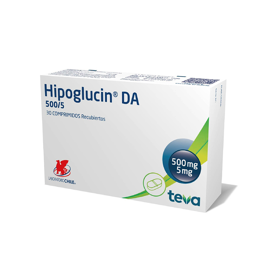 Hipoglucin 500/5mg dyvenpro representaciones lab chile linea general comprimidos recubiertos 460254