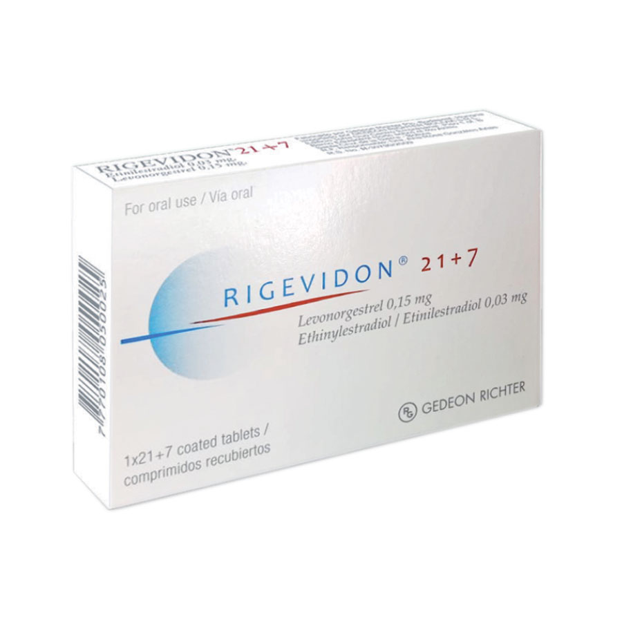 Rigevidon 0.15/0.03mg gedeonrichter comprimido recubierto 460271