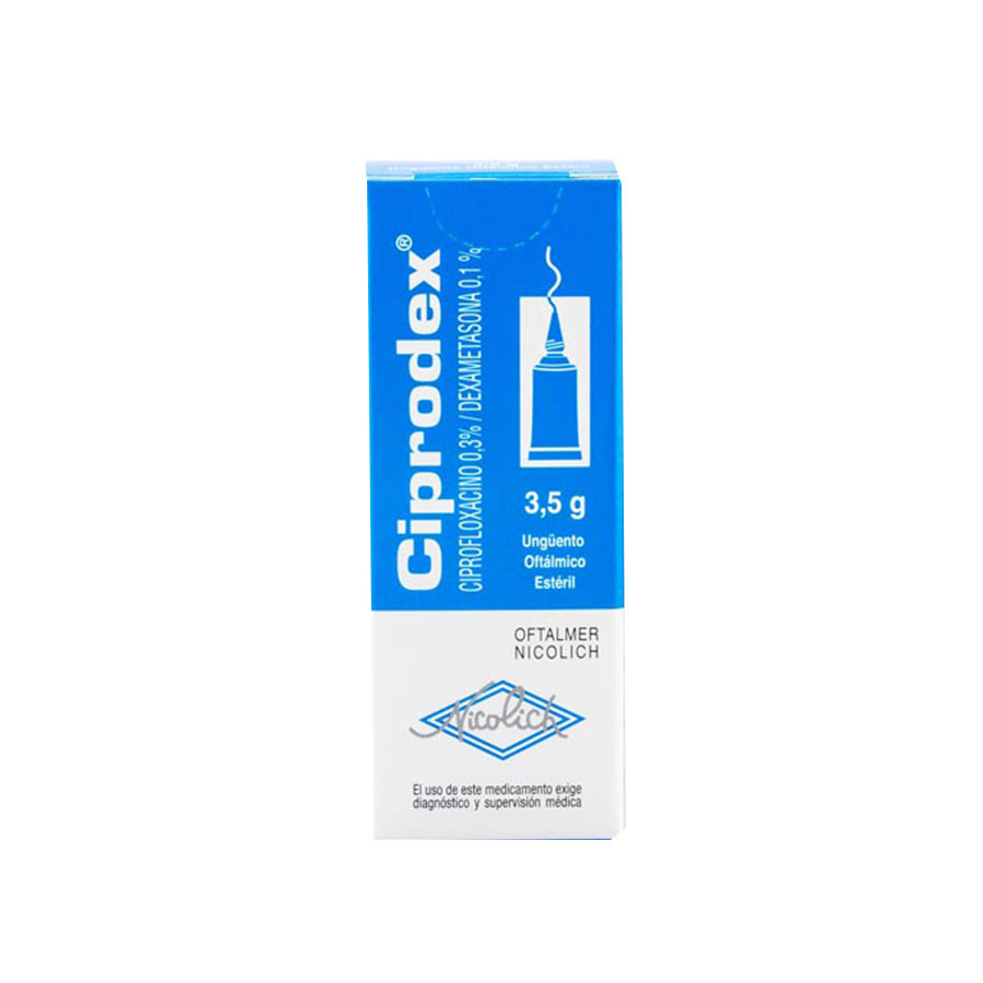 Ciprodex 0.3/0.1% ecuaquimica - saval ungüento oftálmico 460450