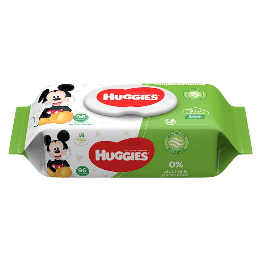 Toallita húmeda huggies active fresh 96 unidades 460468