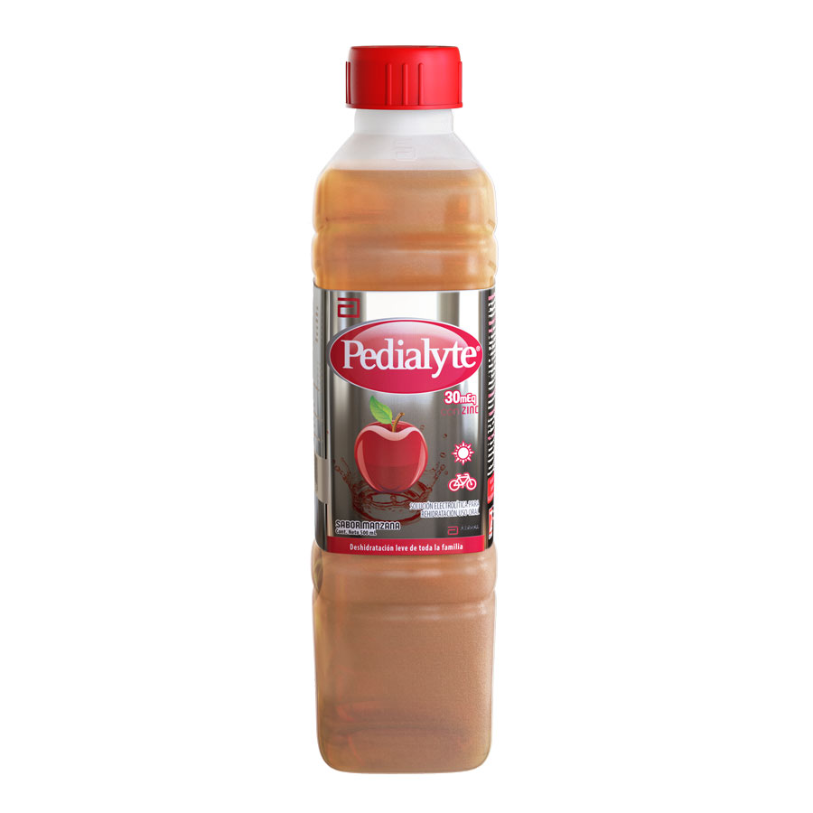 Pedialyte 30meq manzana 500 ml 460481