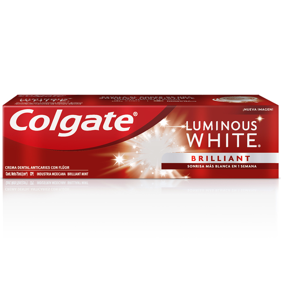 Crema dental colgate luminous white 75 ml 460777