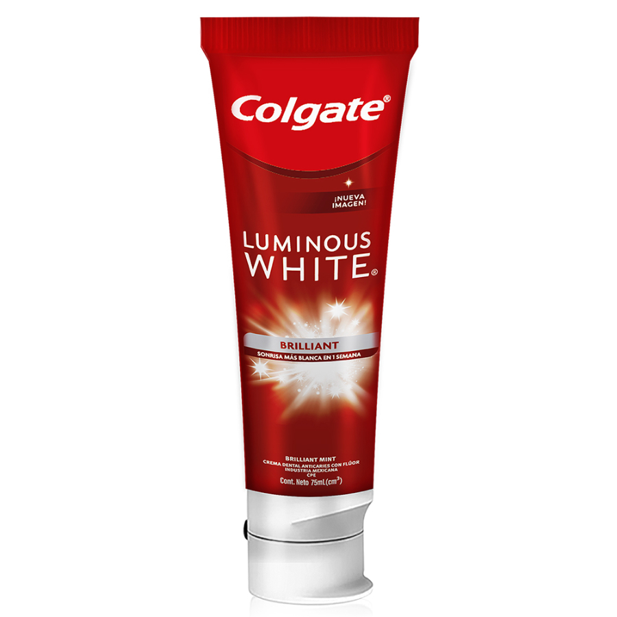 Crema dental colgate luminous white 75 ml 460777