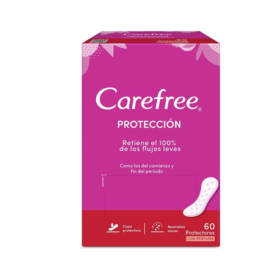 Protectores diarios carefree 60 u 460780