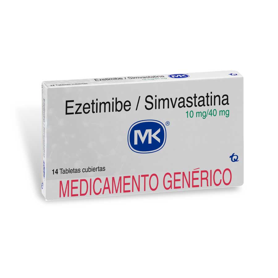 Ezetimibe+simvastatina 10/40mg tecnoquimicas - genericos tabletas 460782