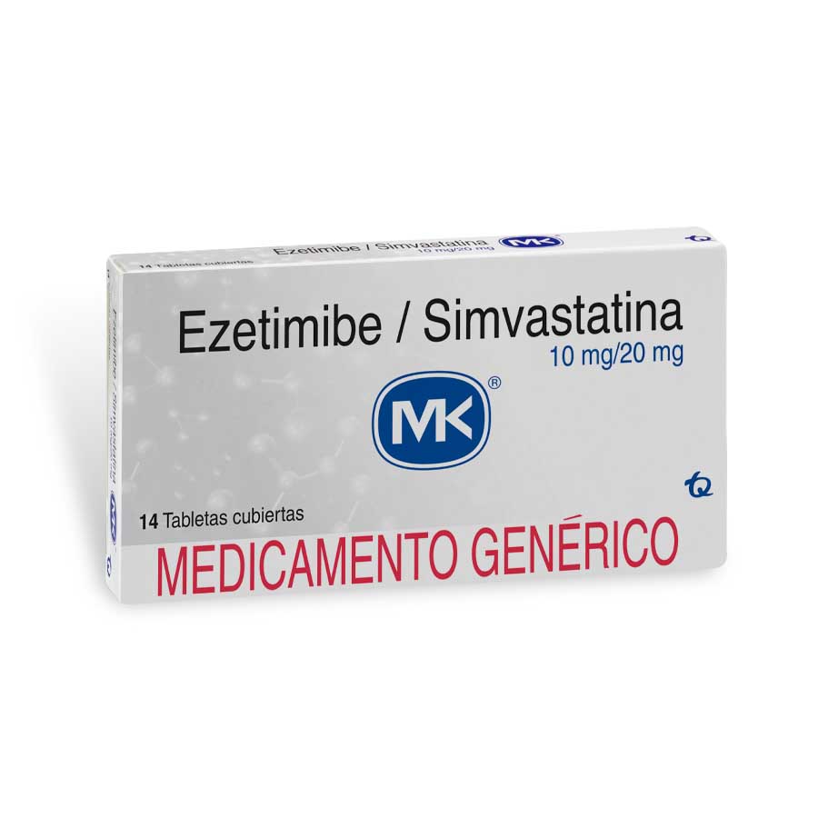 Ezetimibe+simvastatina 10/20mg tecnoquimicas - genericos tabletas recubiertas 460783