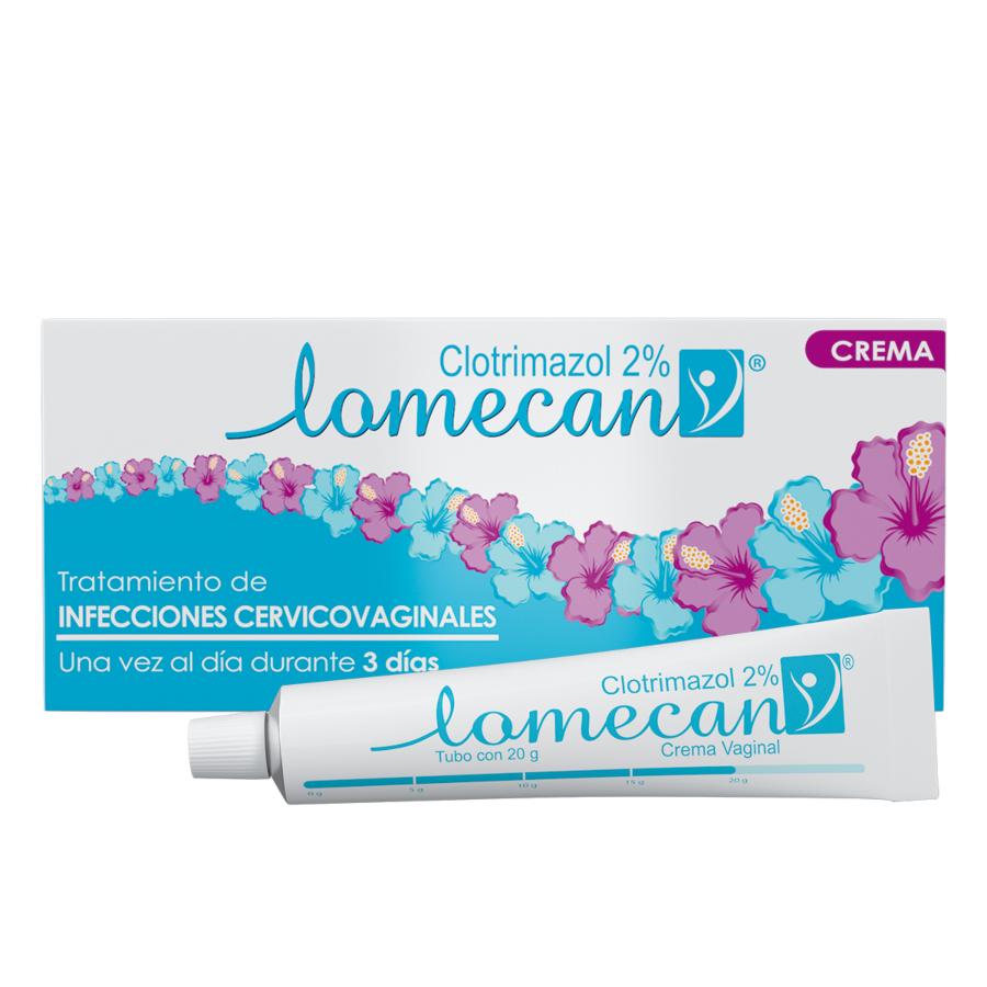 Antimicótico vaginal lomecan en crema 20 g 460820