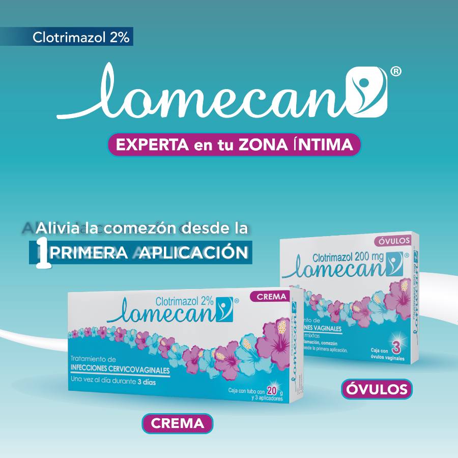 Antimicótico vaginal lomecan en crema 20 g 460820