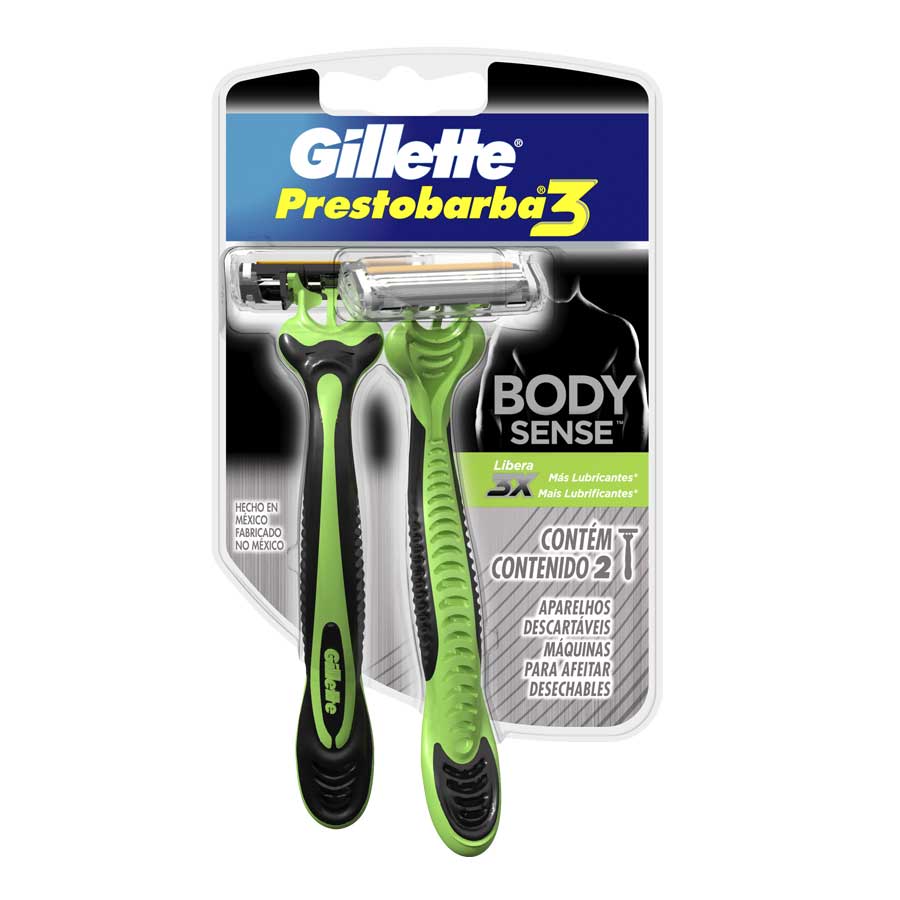 Afeitadora desechable gillette 3 body sense 2 unidades 460867