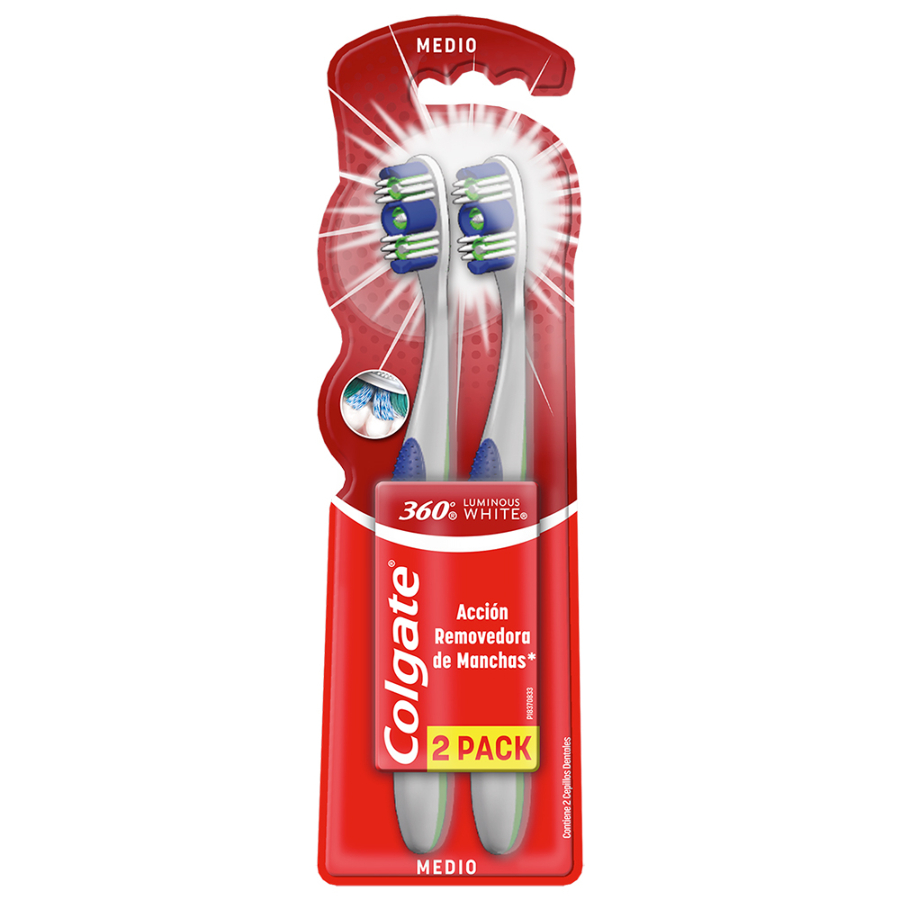 Cepillo dental colgate 360º luminous white 2 460870