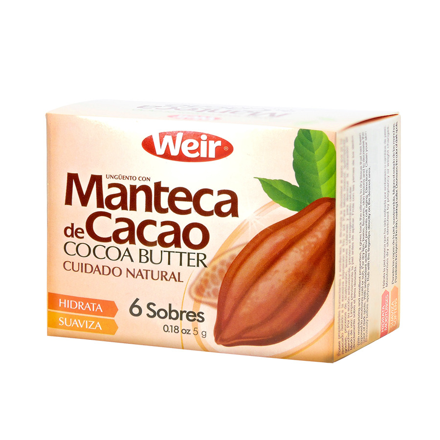 Manteca de cacao weir 6 sobres 460948