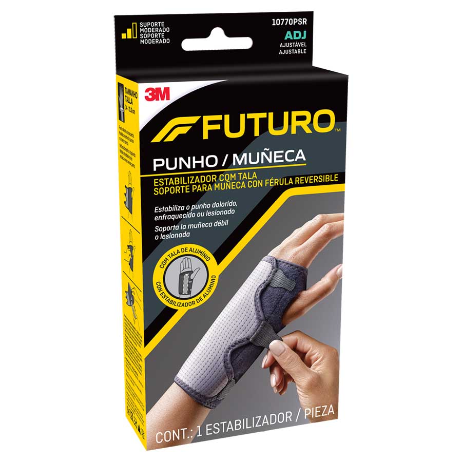 Muñequera futuro ajustable negro estándar 460963