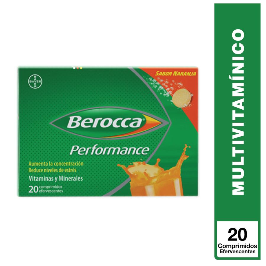 Berocca performance naranja x 20 comprimidos efervescentes 461072