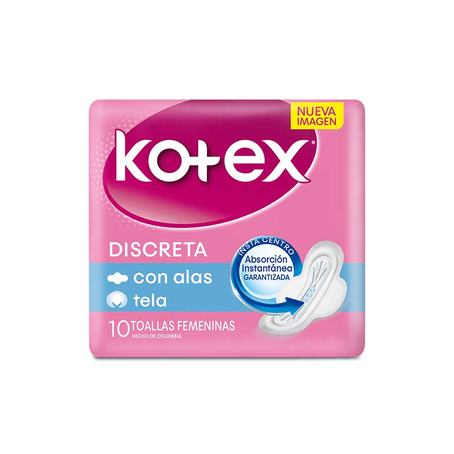 Toalla sanitaria kotex ultra fina tela 10 unidades 461200