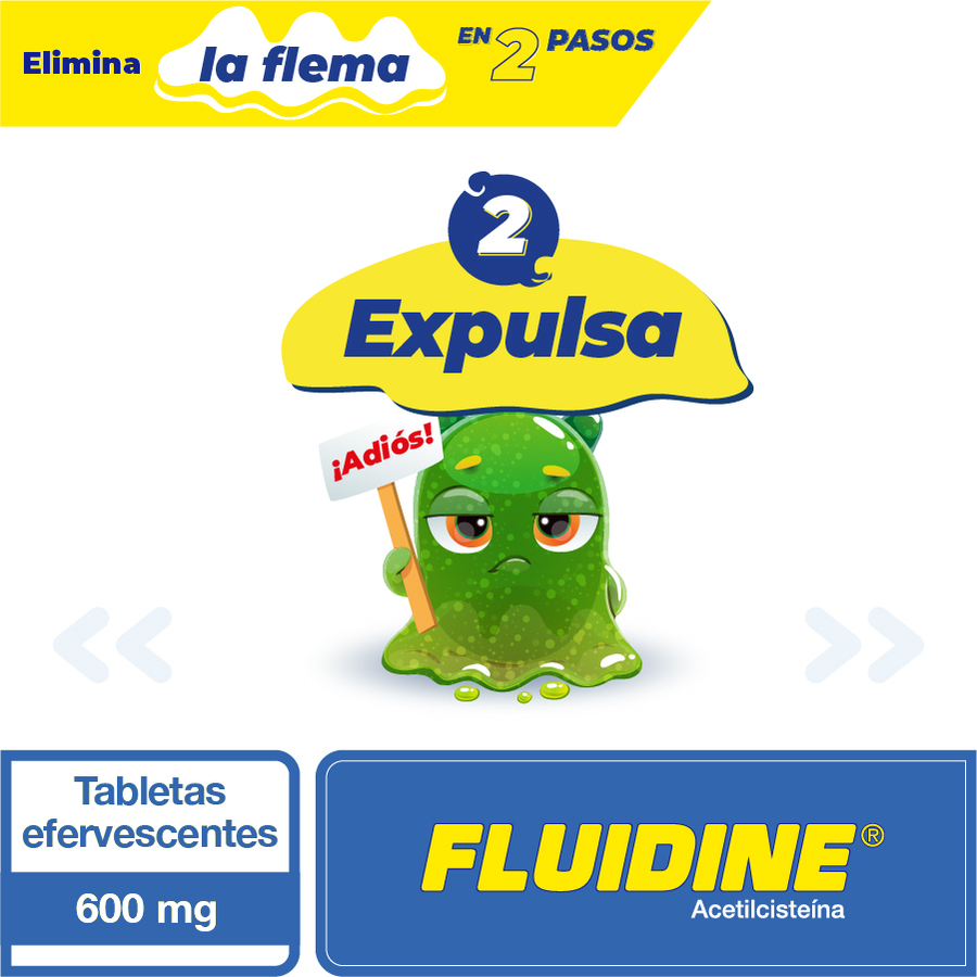 Fluidine 600 mg tabletas efervescentes x 20 461295