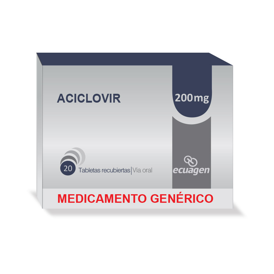 Aciclovir 200mg dyvenpro ecuagen tableta recubierta 461357