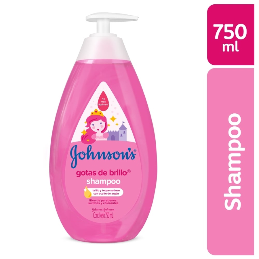 Shampoo johnson&johnson gotas de brillo 750 ml 461394