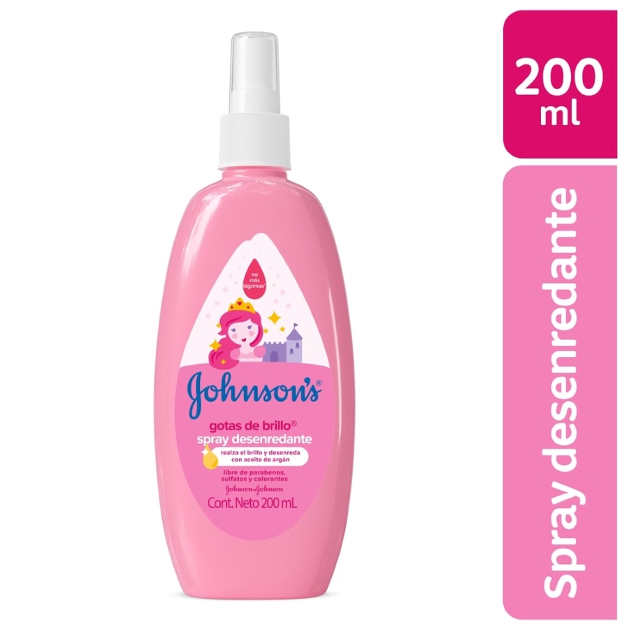 Loción para peinar johnson&johnson baby gotas de brillo 200 ml 461396