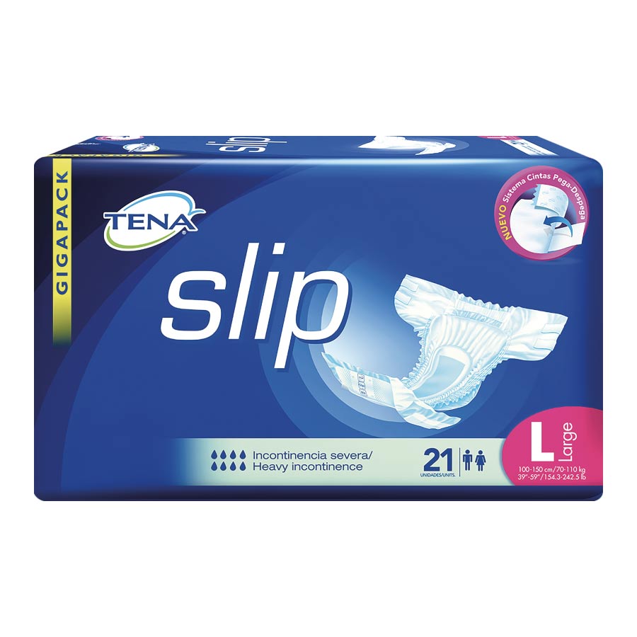 Pañal de incontinencia tena slip ultra large 21 unidades 461411