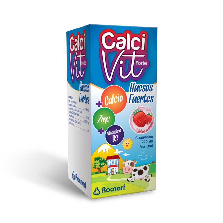 Calcivit fresa jarabe frasco x 120ml 461416