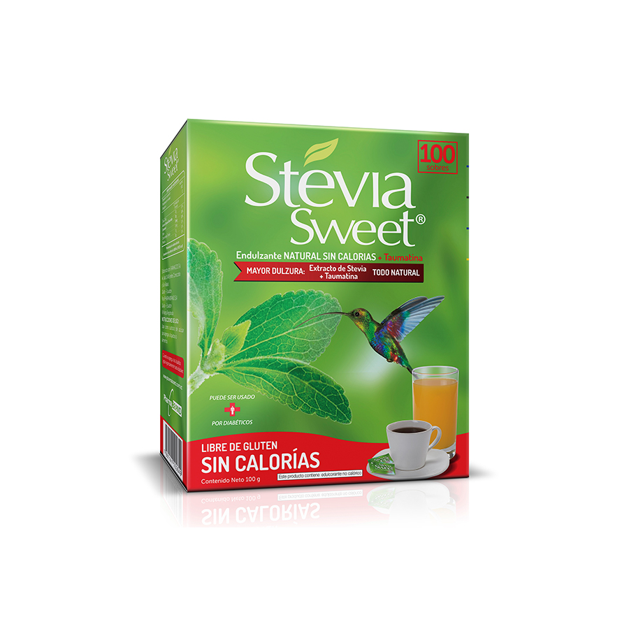 Endulzante stevia sweet libre de gluten sobres x 100 461432