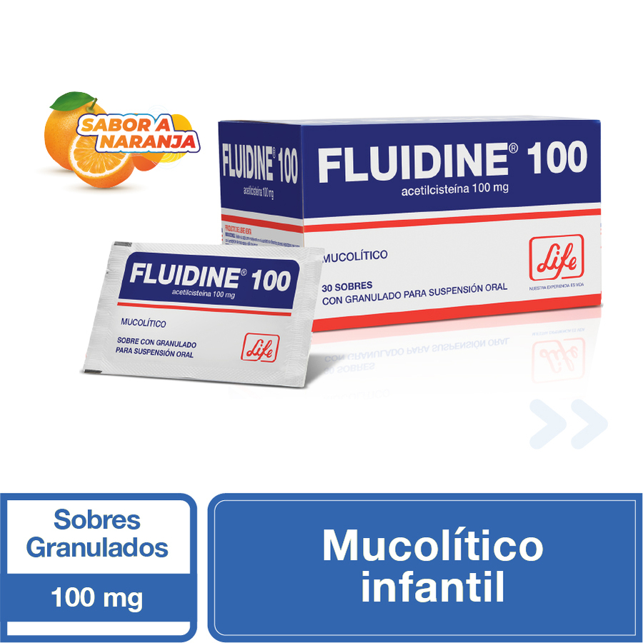 Fluidine 100mg alianza life.otc en polvo 461448