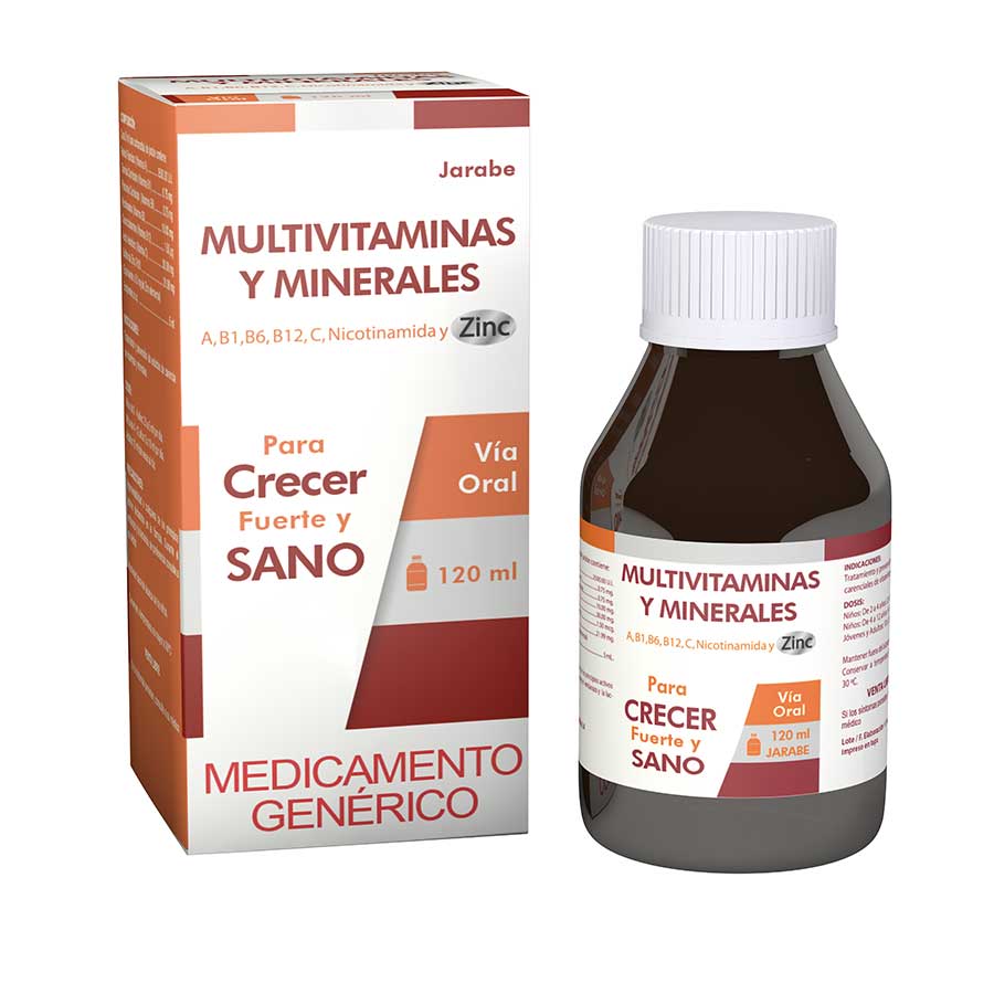 Multivitaminico multivitaminas-minerales jarabe 120 ml 461467