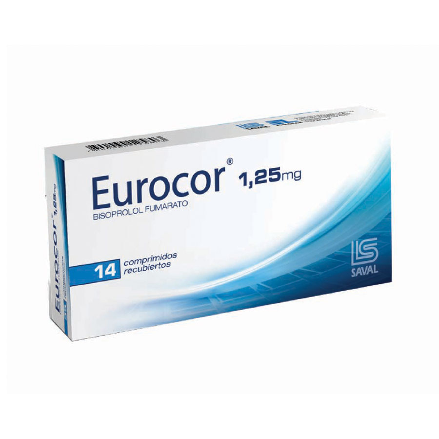 Eurocor 1.25mg ecuaquimica - saval comprimidos recubiertos 461560