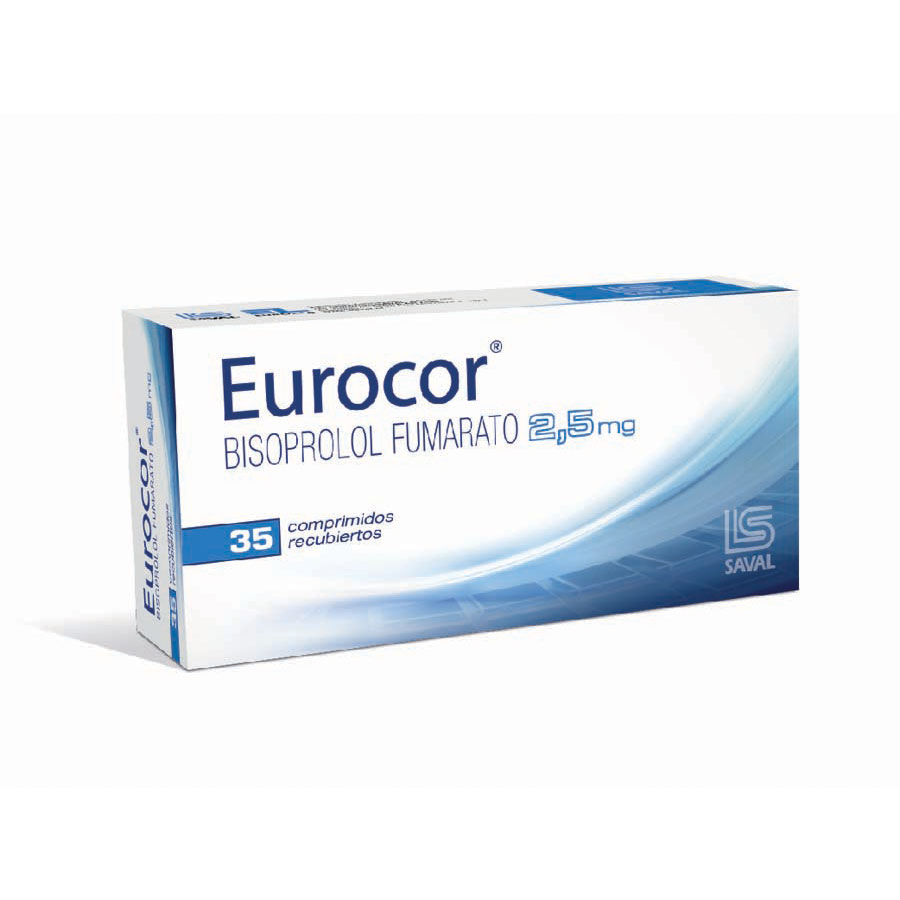 Eurocor 2.5mg ecuaquimica - saval comprimidos recubiertos 461561