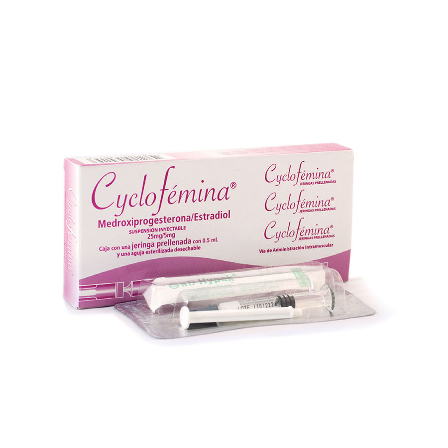 Cyclo femina 25/5mg gedeonrichter jeringa prellena 461653