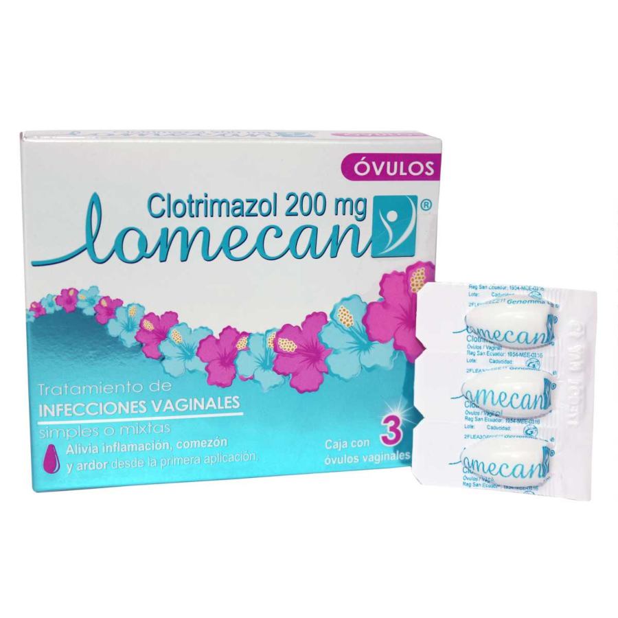 Antimicótico vaginal lomecan óvulos x 3 461658