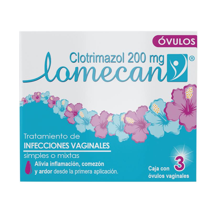 Antimicótico vaginal lomecan óvulos x 3 461658