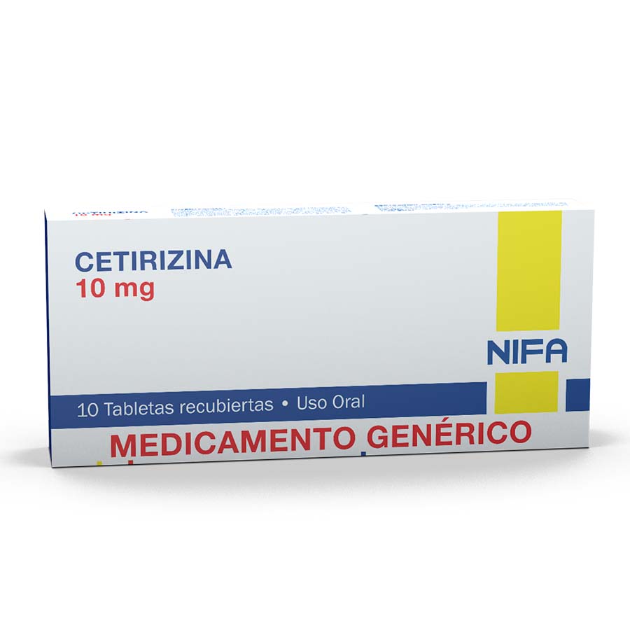 Cetirizina 10mg garcos - nifa genericos tabletas recubiertas 461872