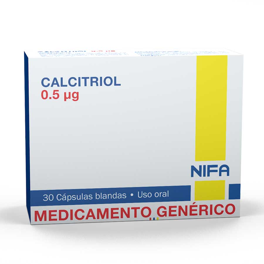 Calcitriol 0.5ug garcos - nifa genericos cápsulas blandas 461888