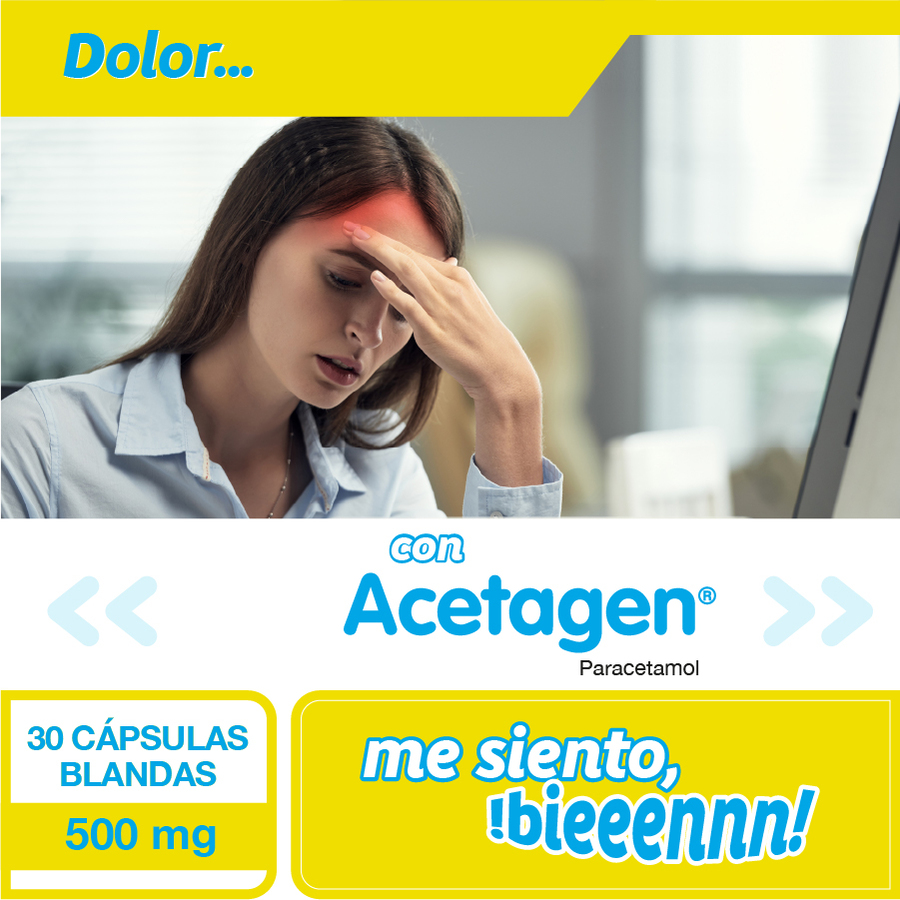 Acetagen 500 mg cápsulas blandas x 30 461915