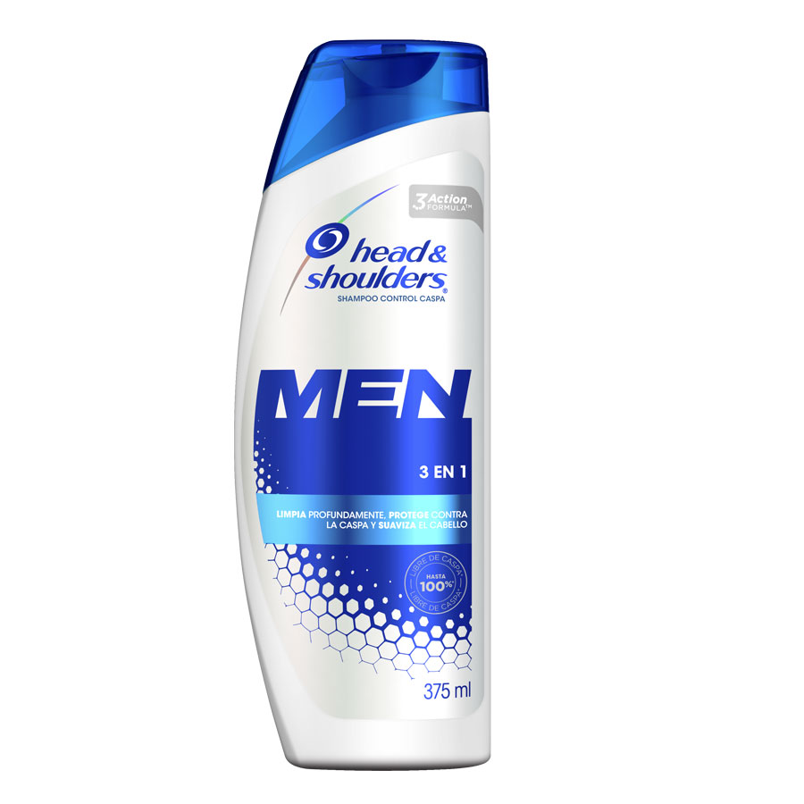 Shampoo head&shoulders men 3 en 1 375 ml 461940