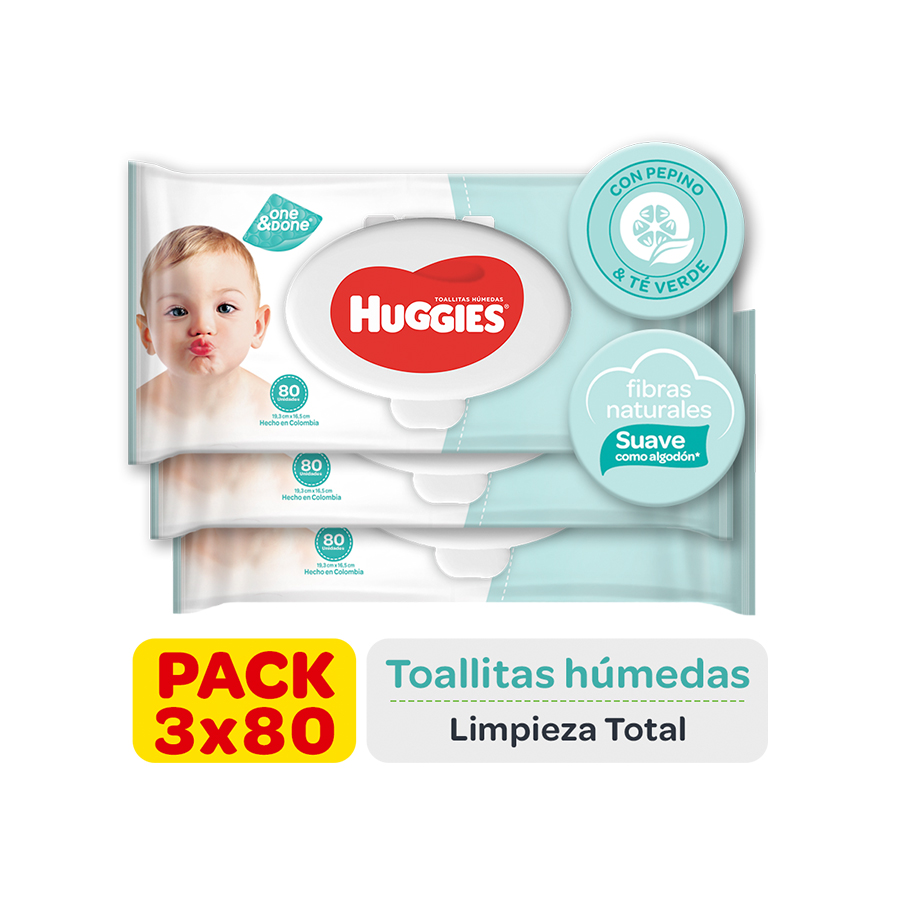 Toallita húmeda huggies one & done promo 461969