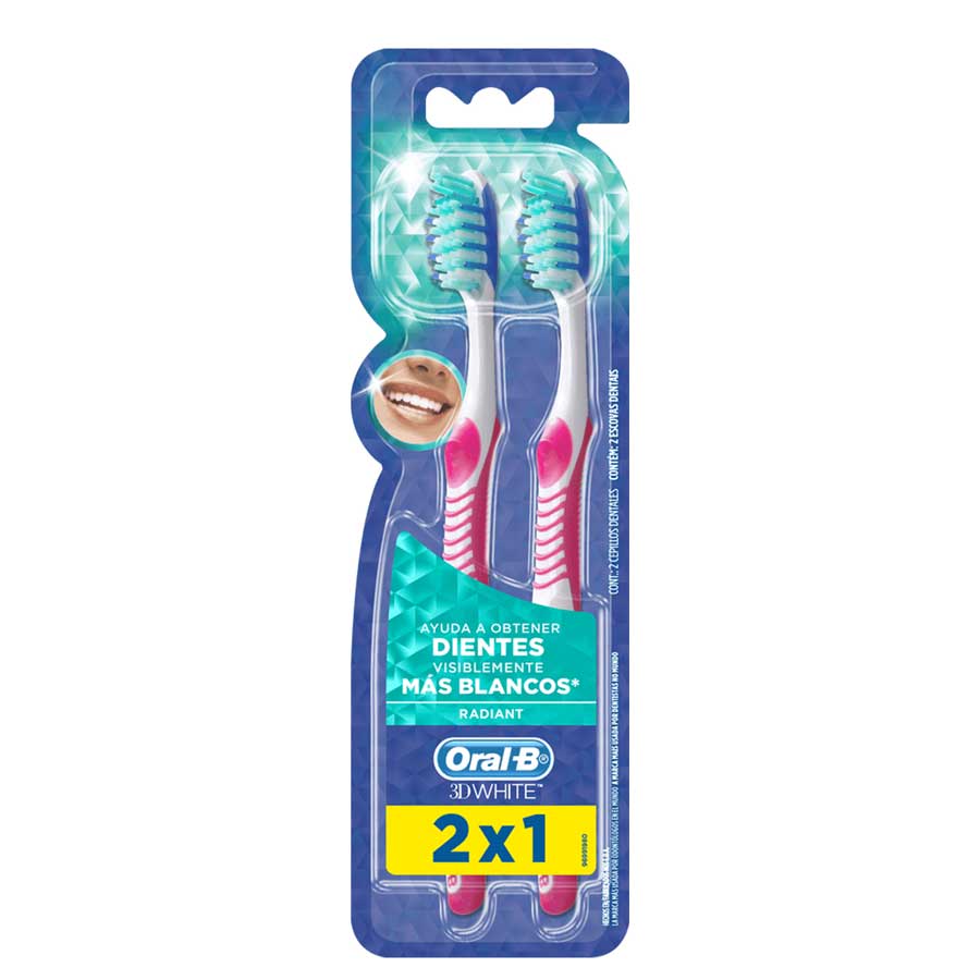 Cepillo dental oral-b 3d white 2 unidades 461984