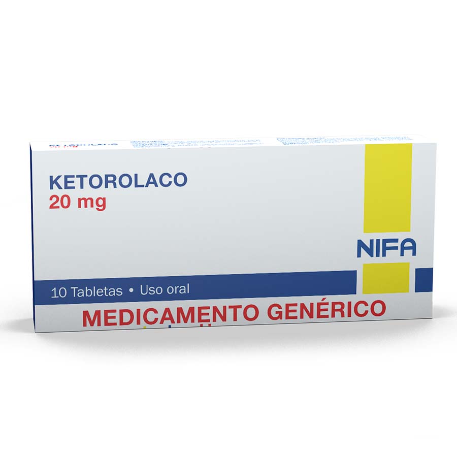 Ketorolaco 20mg garcos - nifa genericos tableta 462055