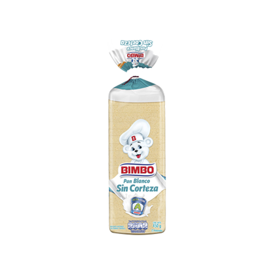 Pan bimbo sin corteza 450 g 462072