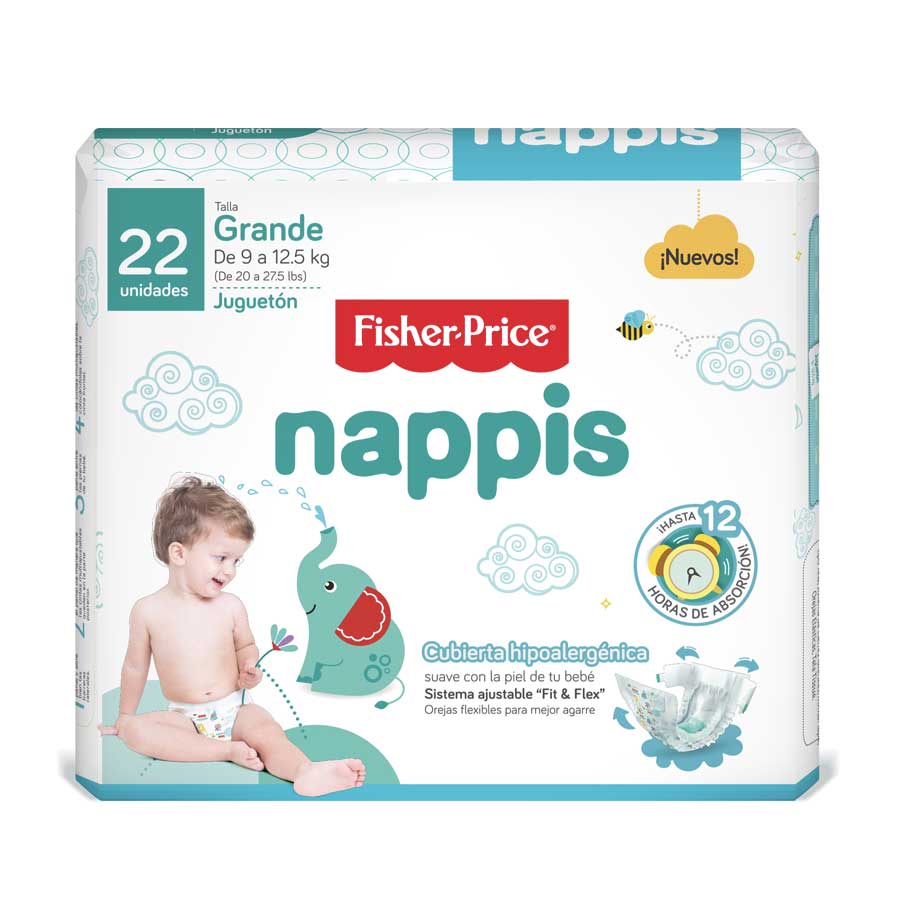 Pañal fisher-price large 22 unidades 462079