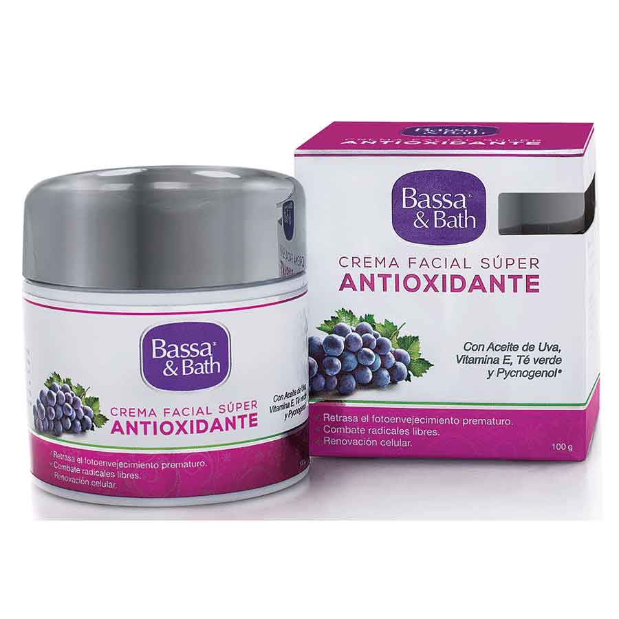 Crema hidratante bassa & bath súper antioxidante uva 100 g 462132