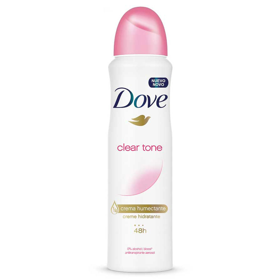 Desodorante femenino dove clean tone aerosol 150 ml 462157