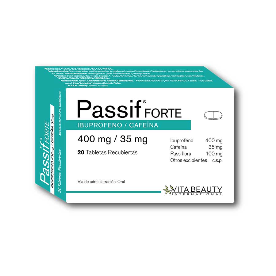 Passif 400/35mg vitabeauty internacional tableta recubierta forte 462426