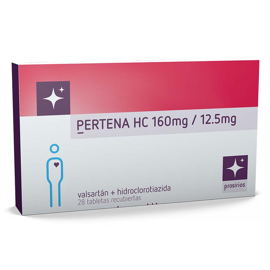 Pertena 160/12.5mg garcos - prosirios tableta recubierta 462524